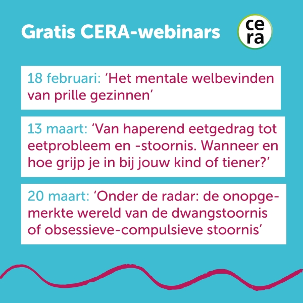 Webinars CERA over geestelijke gezondheid