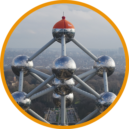 Te Gekke muts op het Atomium